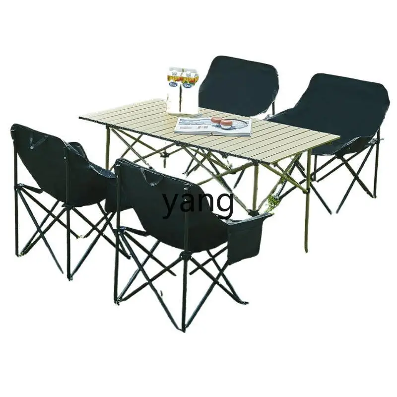 LH outdoor set folding tables and chairs camping picnic stall fishing travel portable
