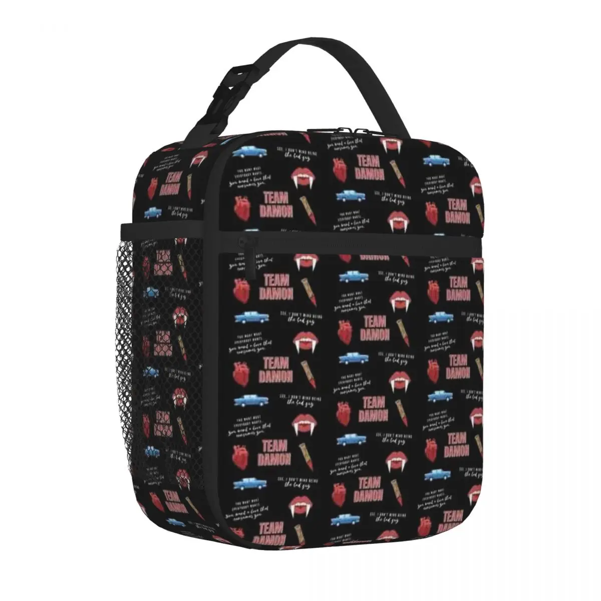 Bestselling Team Damon Vampire Pack Double Deck Nylon Lunch Bag Safari Lunch Compact Lunch Bag