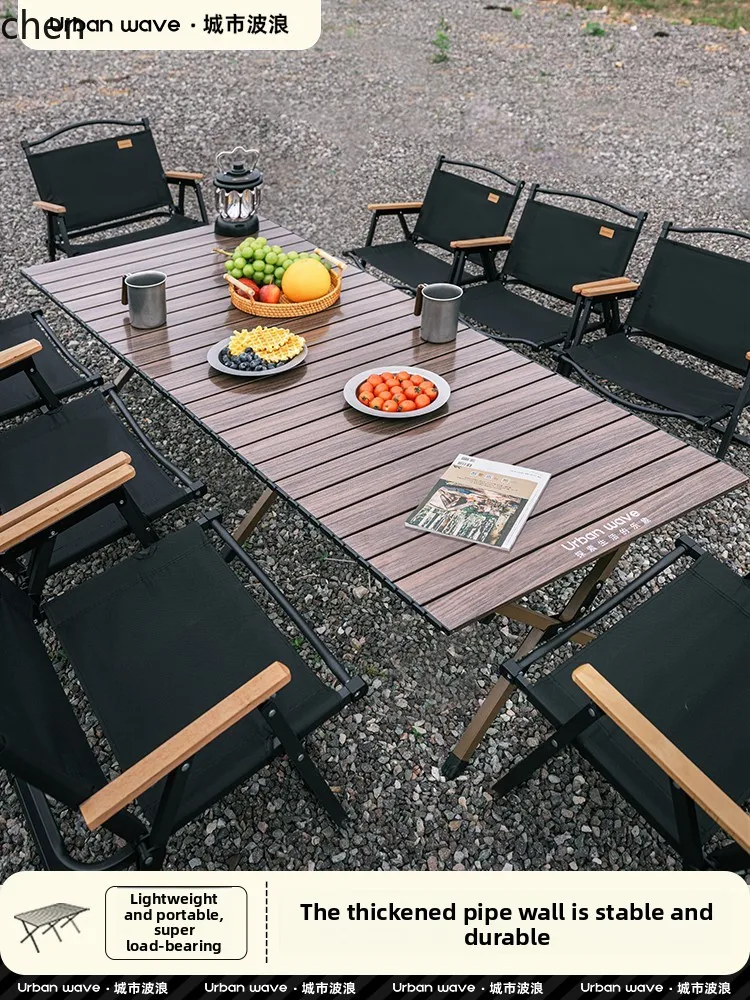 Outdoor Camping Table and Chairs Picnic Equipment Full Set Folding Table Essential Outdoor Supplies