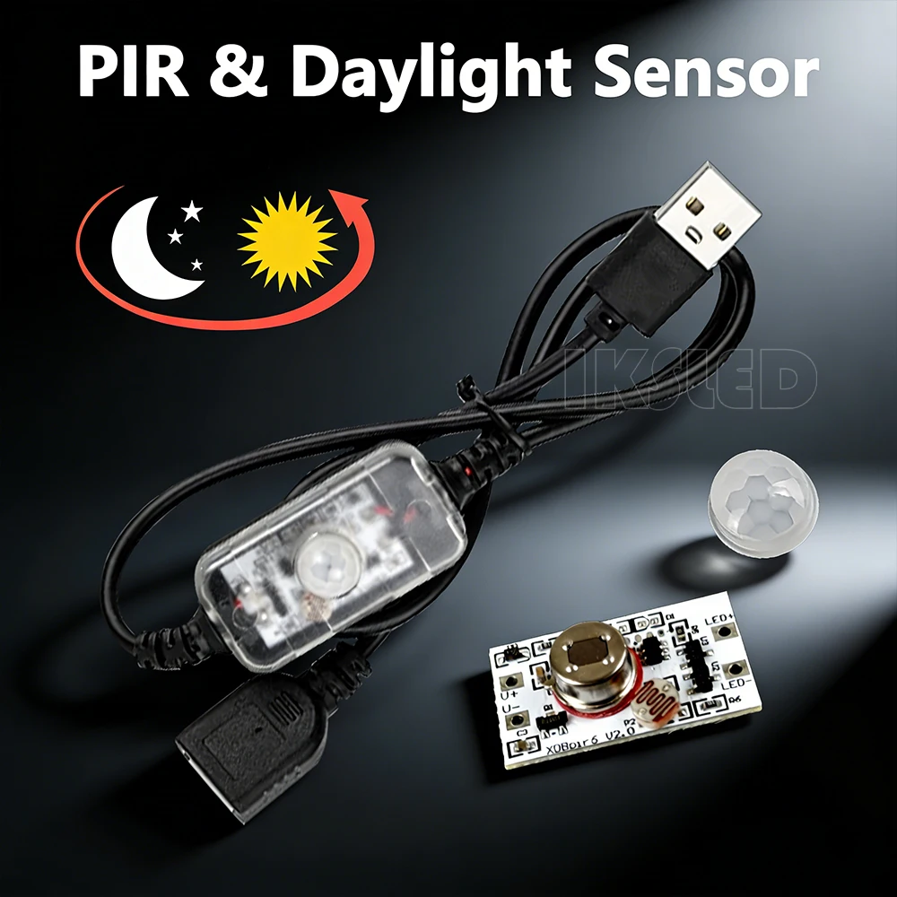 12V Motion Sensor DIY Solar Lamp Board Control Sensor Night Light Module Controller Module Infrared Customized Daylight Sensor