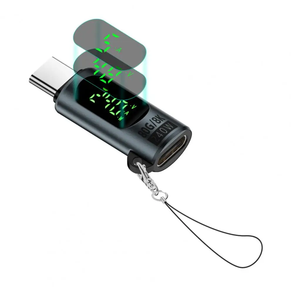 

PD 240 Вт Светодиодный дисплей USB 4.0 80 Гбит/с Тип C Адаптер OTG 80 Гбит/с Передача данных 8K@60 Гц Видео OTG Поддержка кабина быстрой зарядки