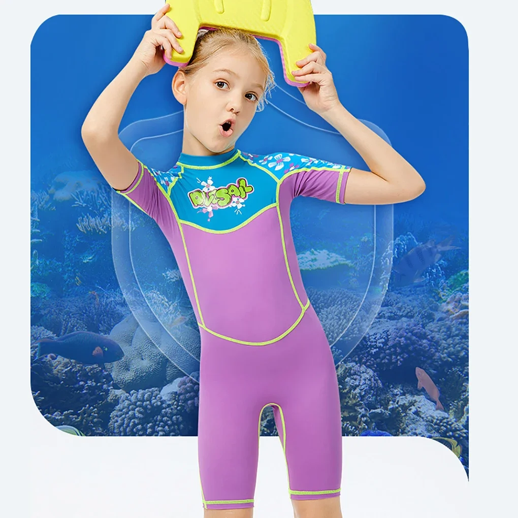 2024 Breathe Freely Wetsuits Diving Suit Kids Wetsuit One-piece Boys Girls Anti-jellyfish Multiple Size for Snorkeling Surfing