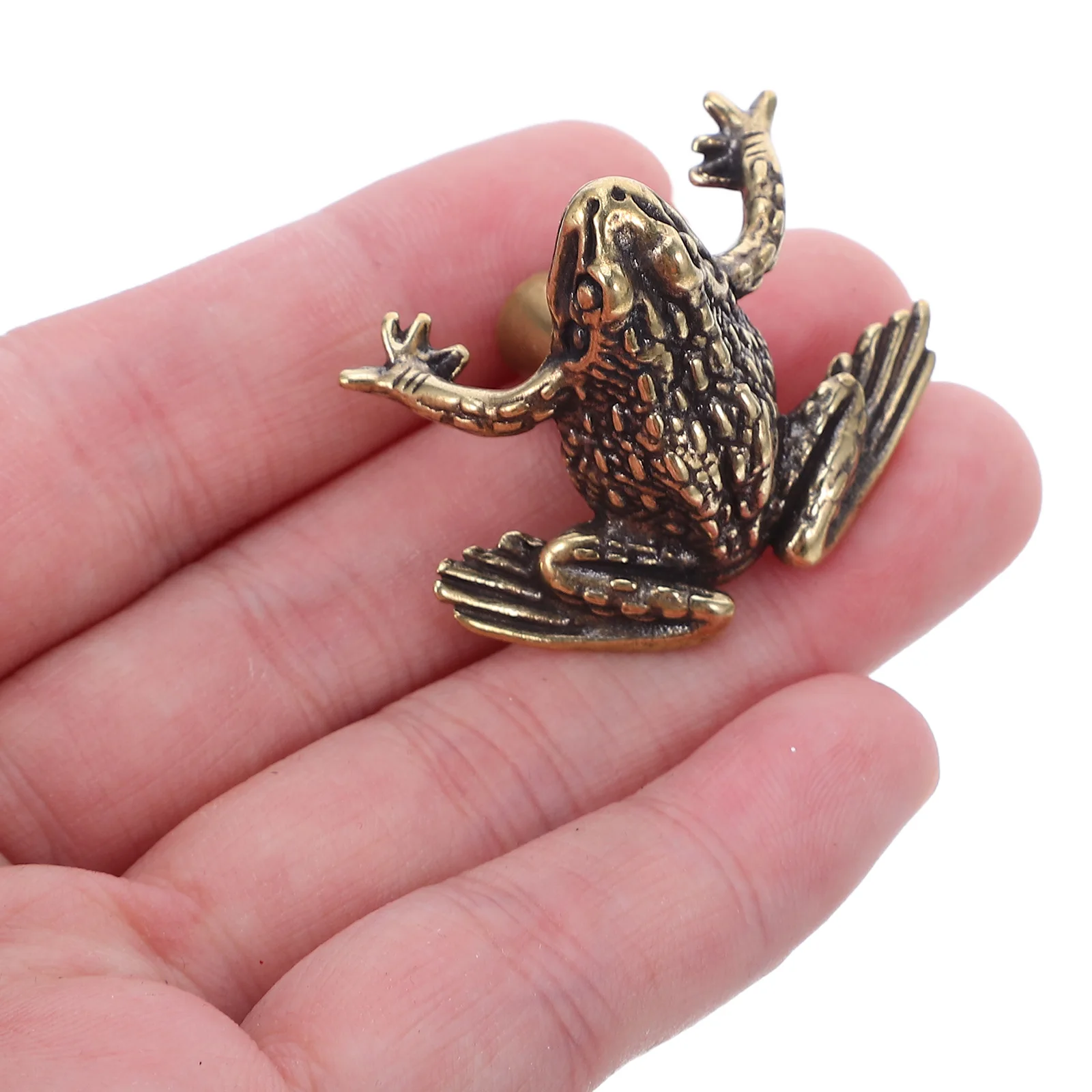 

Brass Toad Handle Cabinet Knobs Animal Drawer Handles Cupboard Brown Vintage Metal