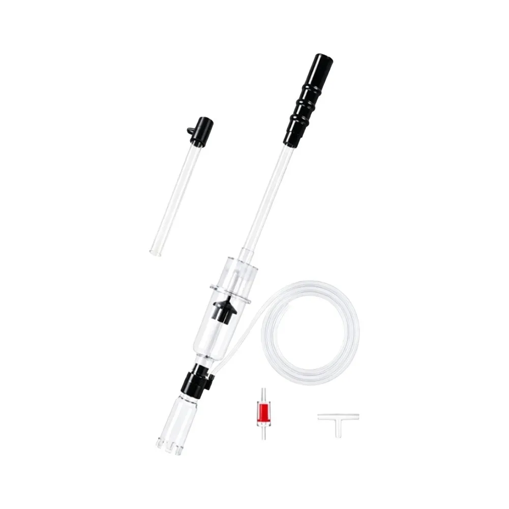 for Aquarium For Gravel Cleaner with For Pneumatic Suction Transparent Sewage Tank 1340 mm Hose Length 19 cm Rod