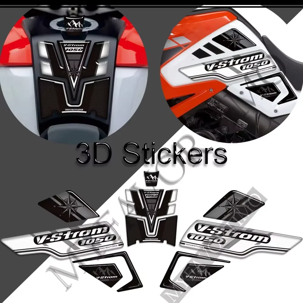 Motorcycle For Suzuki V STROM VSTROM DL 1050 XT 1050XT DL1050 2019-2022 Tank Pad Side Gas Fuel Oil Kit  Knee Protector Stickers