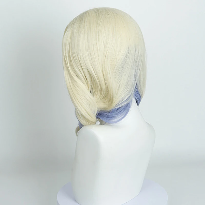 Movie Zombies 4 Dawn Of The Vampires Addison Cosplay Wig Women Golden Blue Hair Heat Resistant Synthetic Wig Halloween Prop