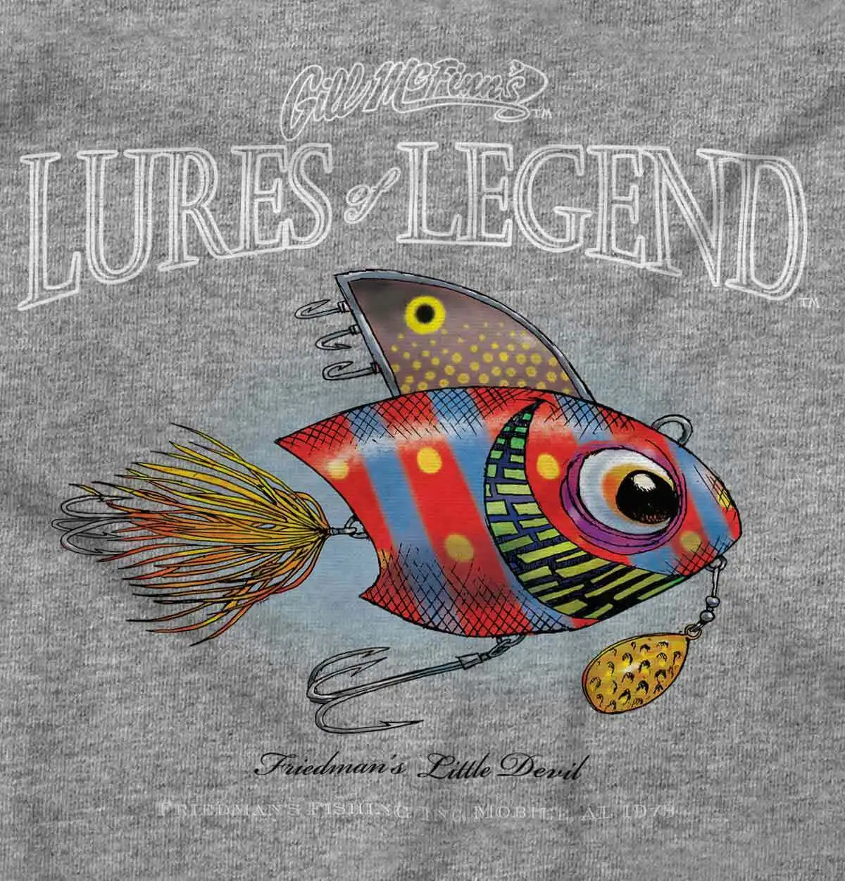 Unique Friedman Little Devil Legend Lure Fishing Angler Gift T-Shirt. Summer Cotton Short Sleeve O-Neck Mens T Shirt New S-3XL
