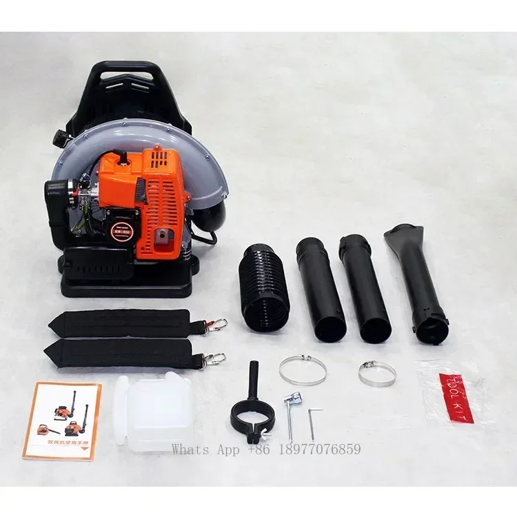 76CC Gasoline Snow Blowers 4 Stroke Leaf Blower Strong Wind Leaf Blowing Machine