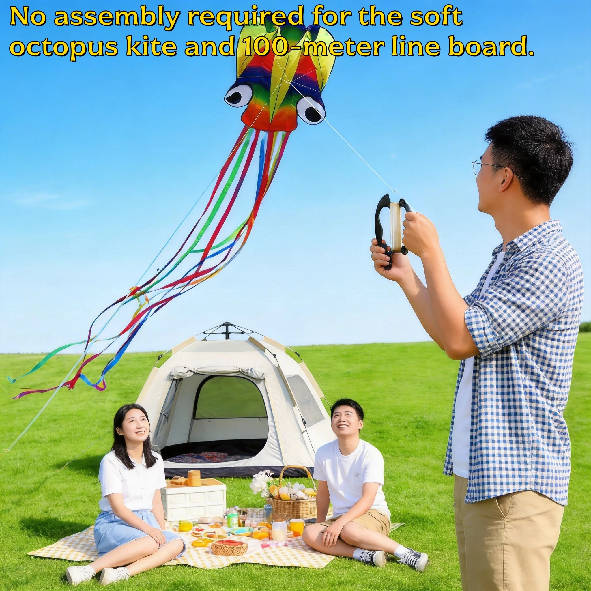 Outdoor Camping Activities For Adults - Ce cerf-volant en forme de pieuvre,