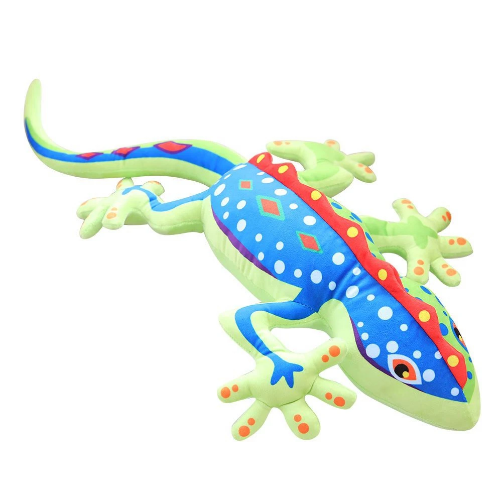 55CM Simulation Color Gecko Doll Toy Personal Snake Cute Crawling Multi-Color Spotted Animal Doll Child Birthday Christmas Gift