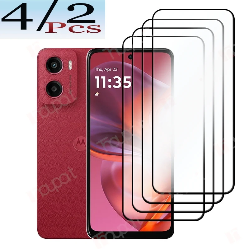 

Next-Gen для Motorola Moto G05 Защитная пленка для экрана 9H Прозрачная пленка из закаленного стекла Полное покрытие 2/4 шт.