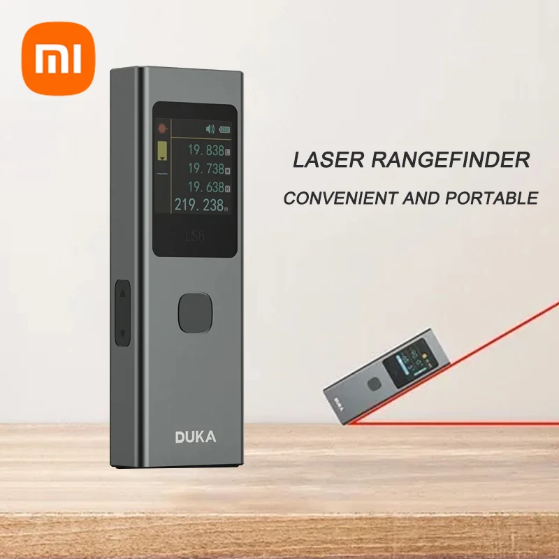 Xiaomi DUKA ATuMan LS6 dalmierz laserowy 40m ręczny miernik odległości kątowy narzędzia do wielokrotnego ładowania miarki cyfrowej