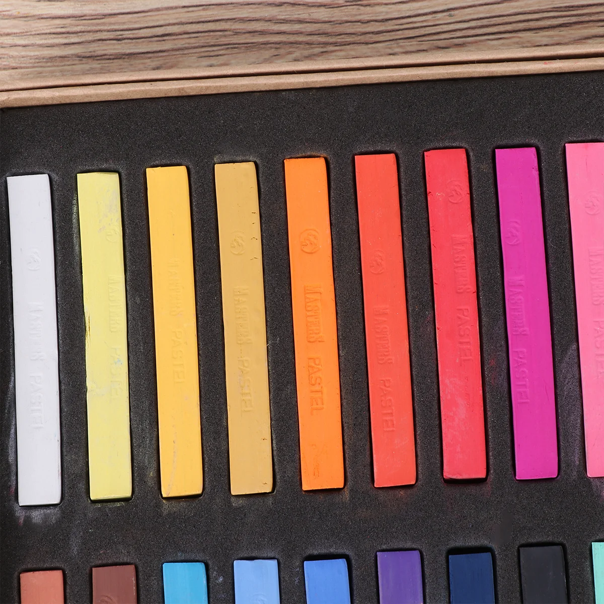

24Pcs Pastel Sticks Set High Quality Colored Chalks for DIY Painting Sketching Art Supplies Lightweight Portable Box for Artists
