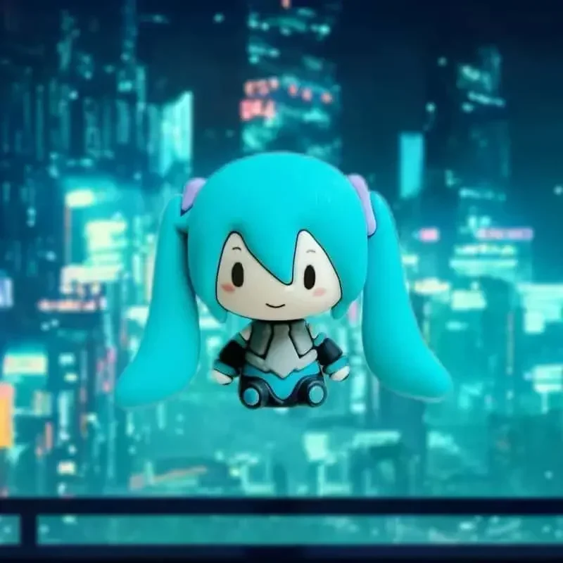 Hatsune Miku Q-Version Cartoon-Figur, japanische Silikon-Cartoon-Figur in hoher Qualität für Tischdekoration 2026 – Detail 6