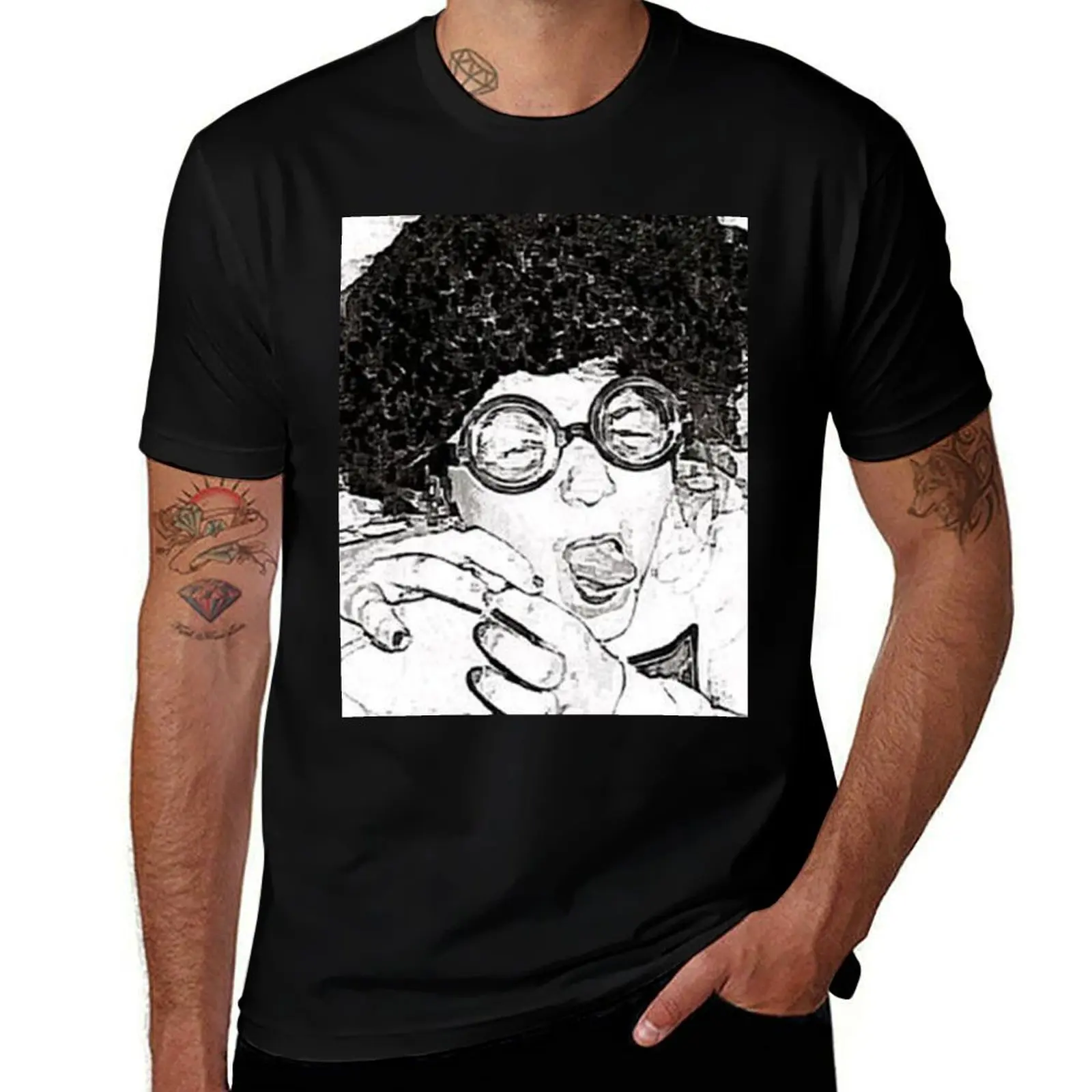 Crazy curly girl T-Shirt anime tshirt graphics cute clothes mens clothes