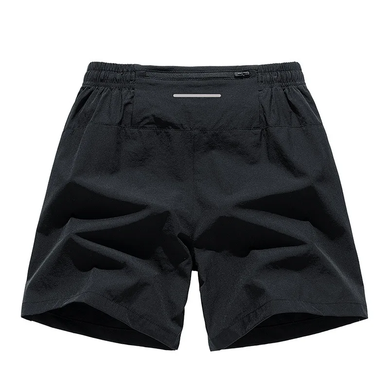 Summer Ice Silk Nylon Sports Shorts Men's Casual Loose Elastic Running Fitness Quick-drying Thin Short Pants Men