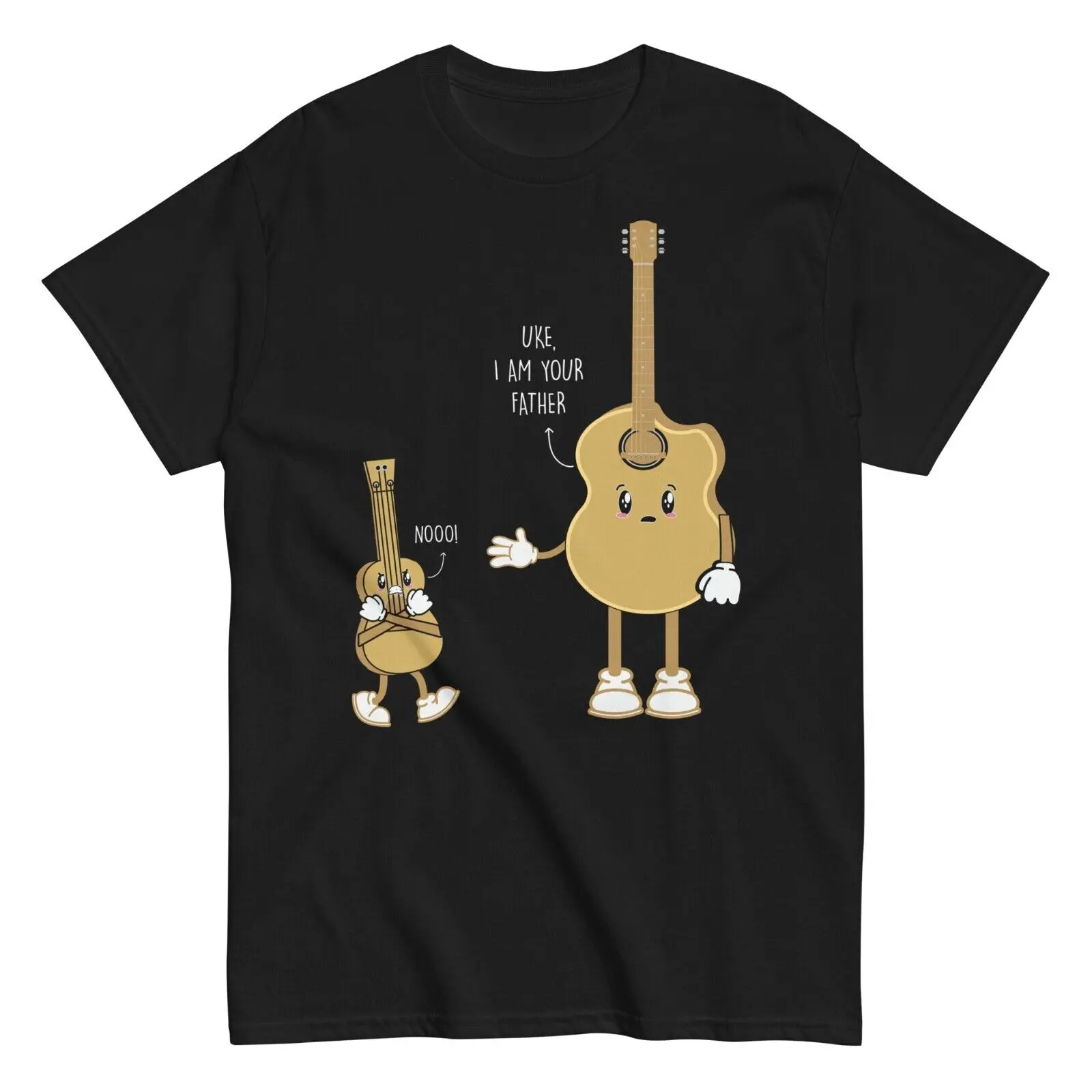 Ukulele Guitar Funny Cotton T-Shirt Uke I'm Your Father Music Tee