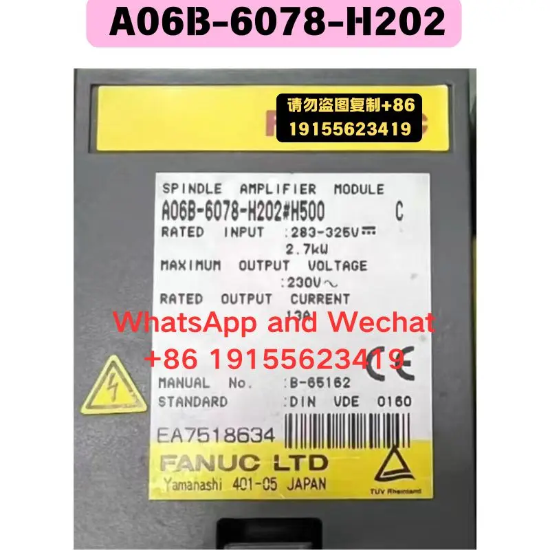 

Used OEM disassembled parts A06B-6078-H202 Driver Functional test OK