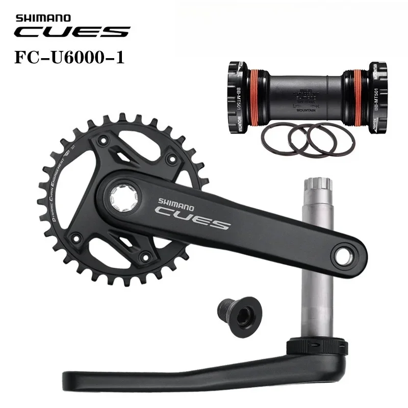 

SHIMANO CUES U6000 CRANKSET FC-U6000 9/10/11Speed Crankset for MTB Bike 170MM/175mm Crank 30T/32T/40T/42T Chainring Bicycle part