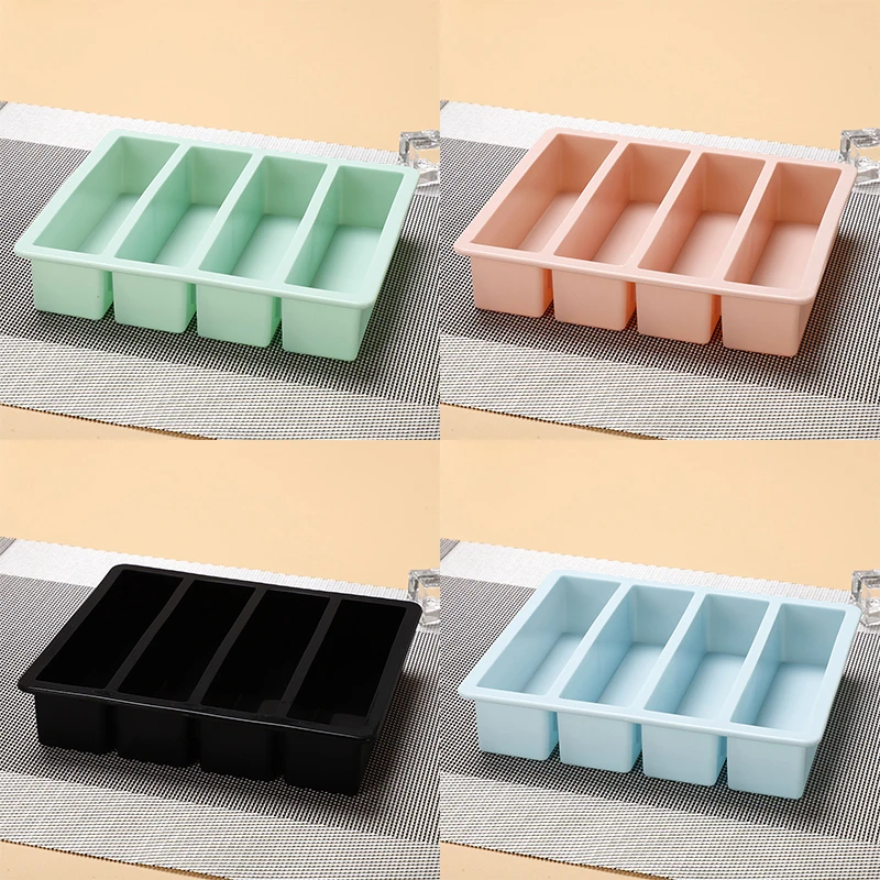 Strip Ice Tray Silicone Mold DIY Whiskey Ice Cubes Ice-Cream Brick Ice Maker Iced Jelly Silicone Mold