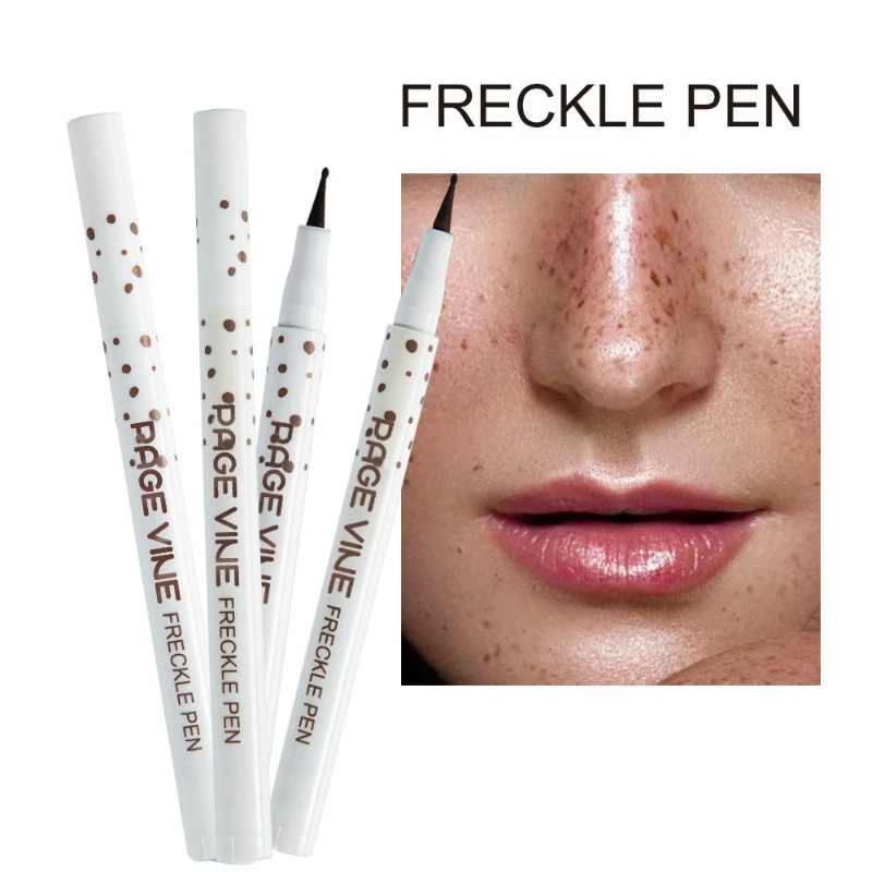 Natural Freckle Pen Realistic Faux Freckles Makeup Waterproof Long Lasting Smudge Proof Easy To Use Fine Tip for Daily Look