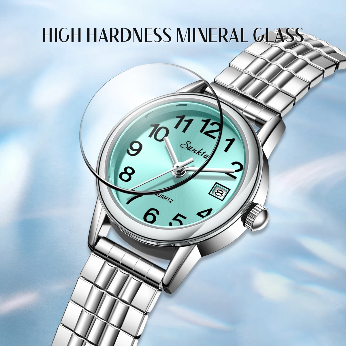SUNKTA 2026 ساعة نسائية أنيقة رقيقة جدا موضة كوارتز ساعة اليد السيدات ساعة الفولاذ المقاوم للصدأ ساعة للنساء هدية reloj #2