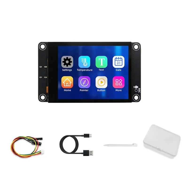 

Плата разработки ABKN-ESP32-S3 с 2,8-дюймовым ЖК-экраном TFT с сенсорным управлением, Wi-Fi и Bluetooth для ИИ-чат-роботов (Deepseek, Xiaozhi)