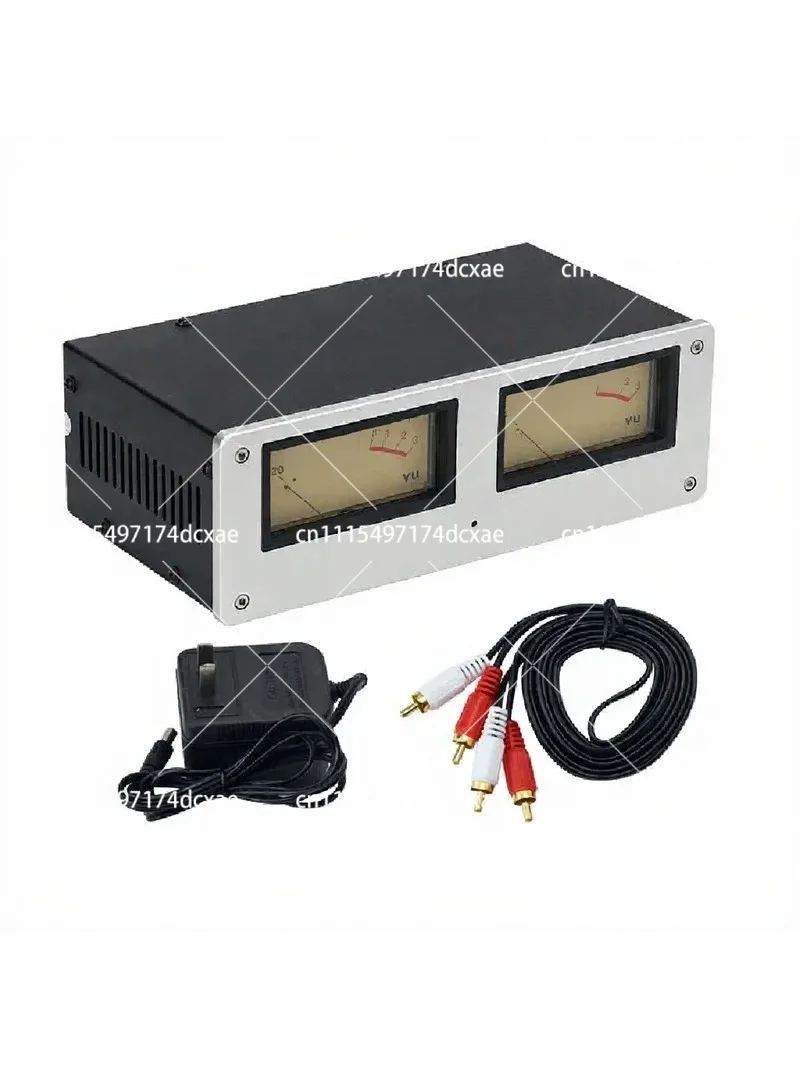 Voice Activated Square VU Meter Level Meter Finished Machine Aluminum Alloy Panel LED Warm Backlight