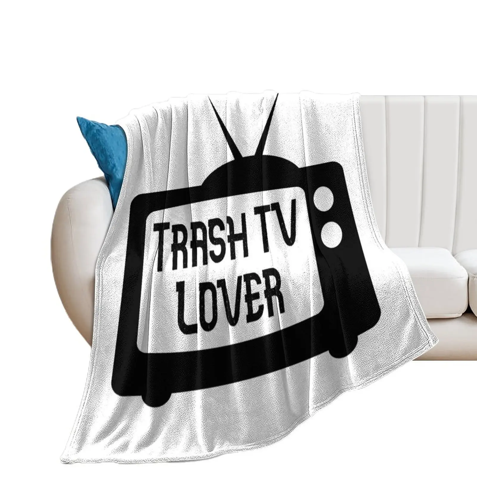 Trash TV Lover Throw Blanket Bed covers halloween Designers Fashion Sofas Blankets