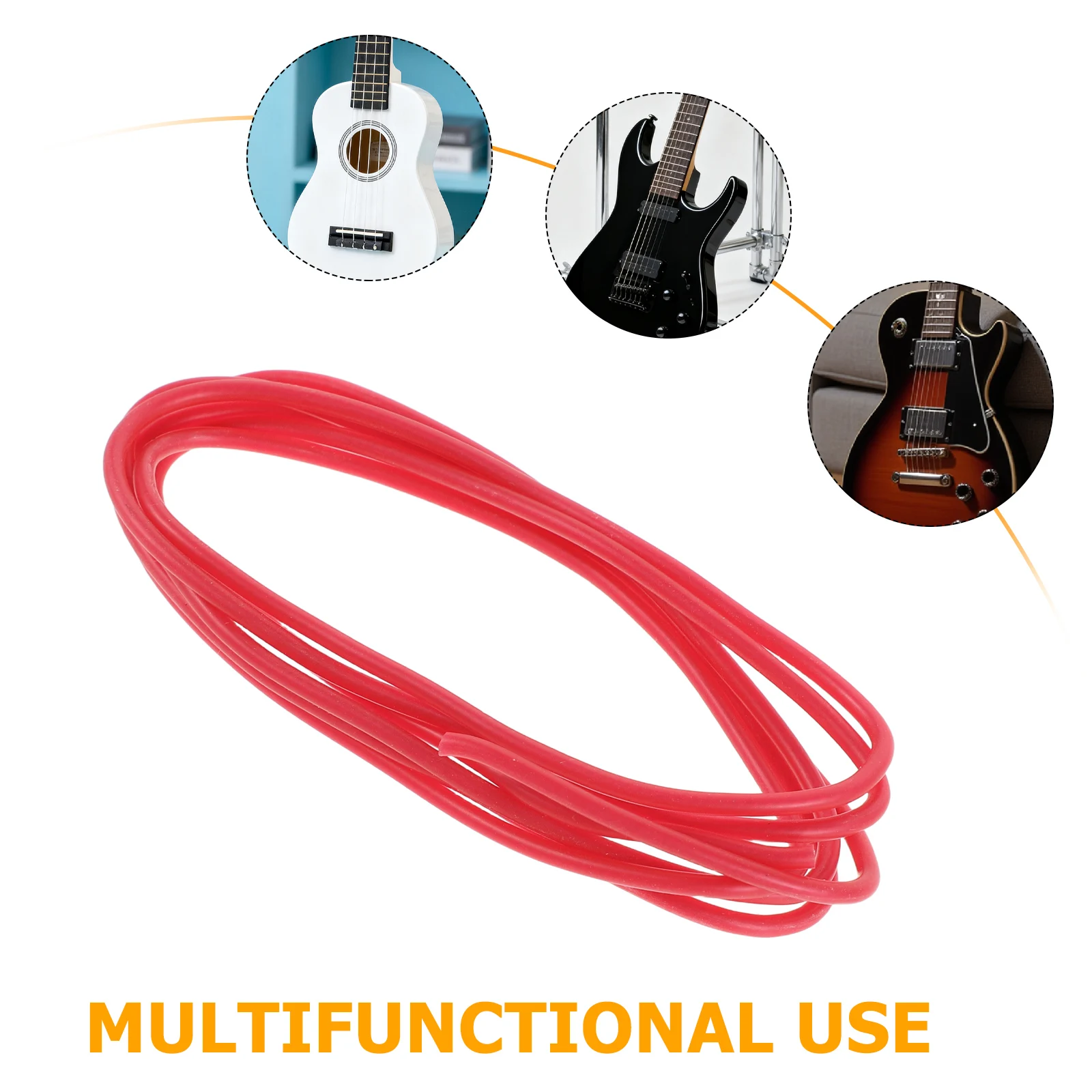 2Pcs Electric Guitar Wiring 1m Shielded Silicone Cable Copper Pickup Wire Bass Parts Accessories Vintage Style