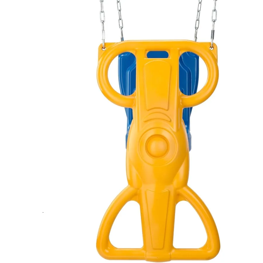 Swing-N-Slide Wind Rider Glider Swing Amarillo Azul 72H x 14W x 25L
