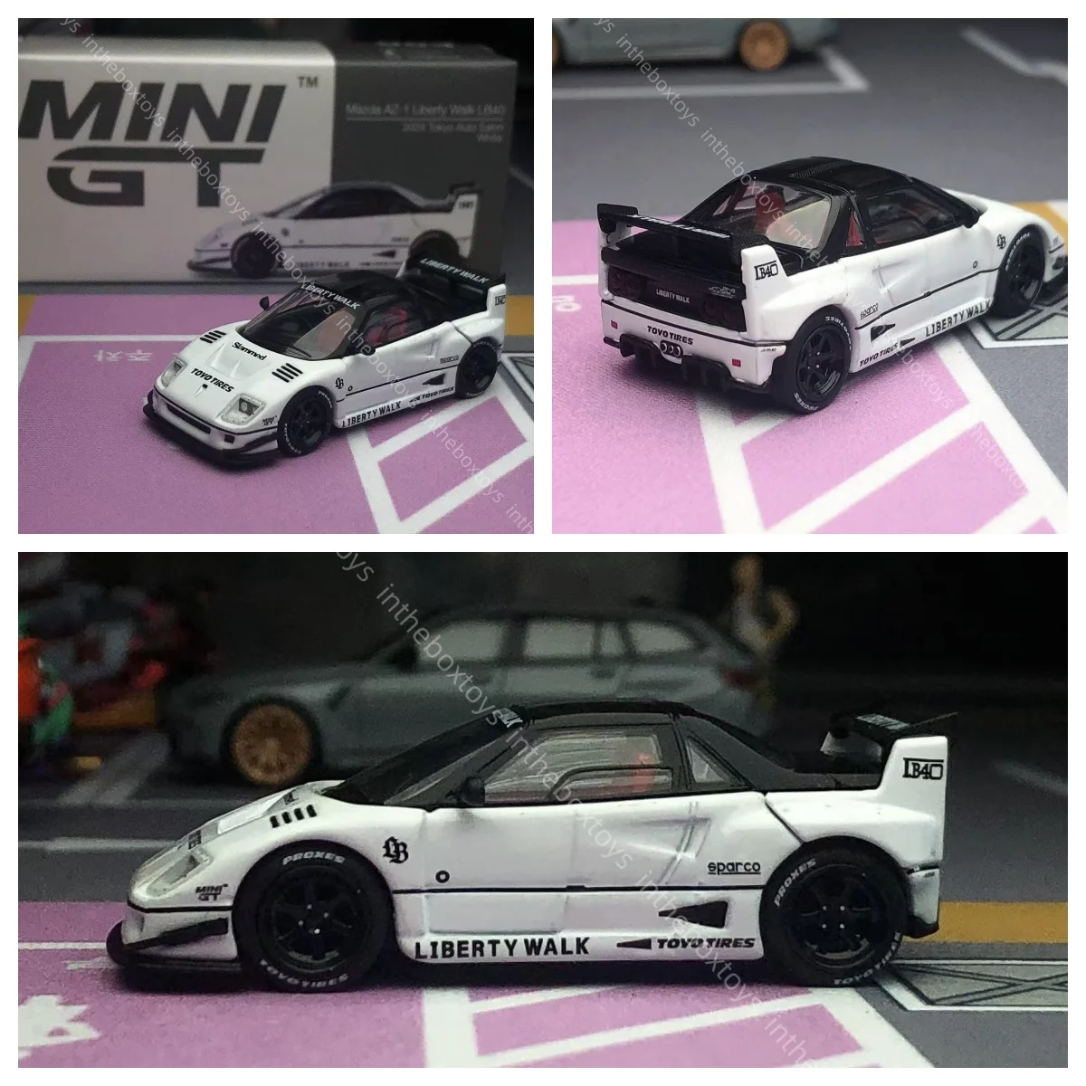 

MINI GT 00953-R - Модель автомобиля 1/64 AZ-1 LIBERTY WALK LB40 WHITE (RHD)