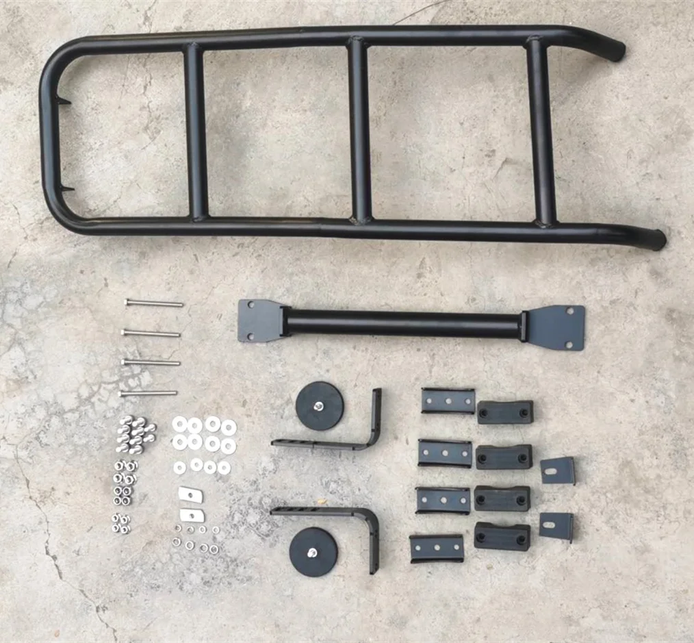 Car Side Climbing Ladder,Aluminum Multi-functional Roof Rack Ladder 4x4 Auto Refit Accessories 33.5*11.9*4.3inch Black Ladder