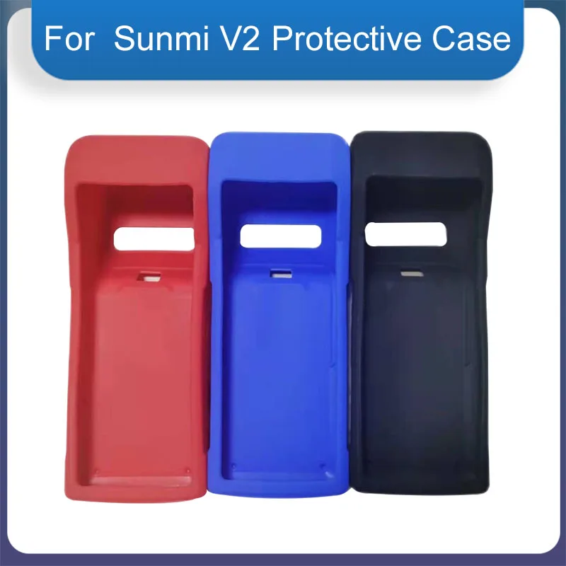 Anti-fall Soft Silicone Protective Shell Skin Case Cover For Sunmi V2 Protection Case Cover