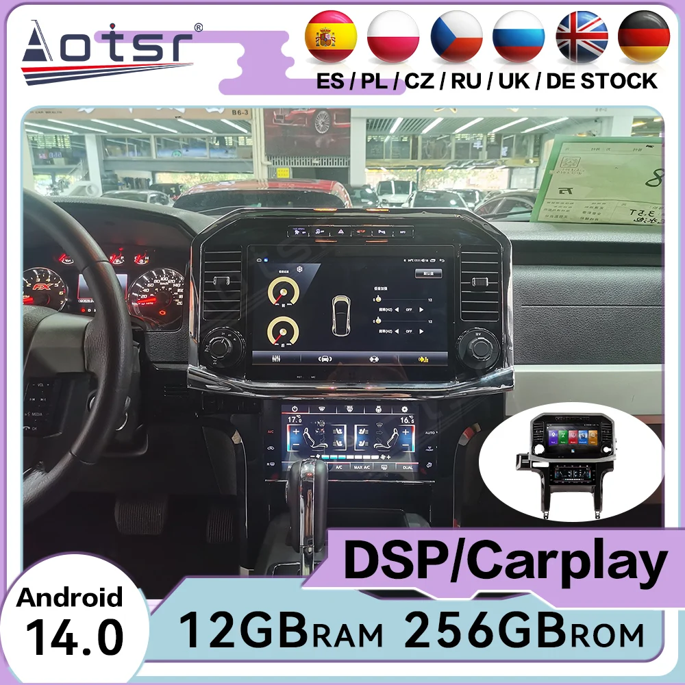 

Touch Screen Android 14 Auto Multimedia Car Radio For Ford Raptor F150 2009-2014 Car GPS Navigation Audio Stereo Head Unit