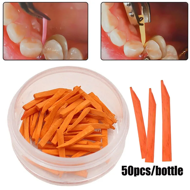 Dental Wedges Tooth Gap Wedges Wood Wooden Dental Restoration Tools Interdental Composite Disposable Oral Treatment Materials