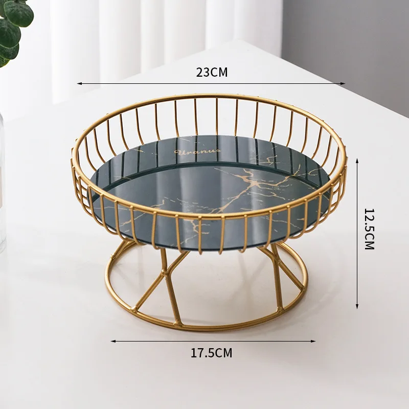

Light Luxury Fruit Plate, Creative Living Room Home Fruit Basket Afternoon Tea Candy Dessert Stand Snack Tray,Party Supplies