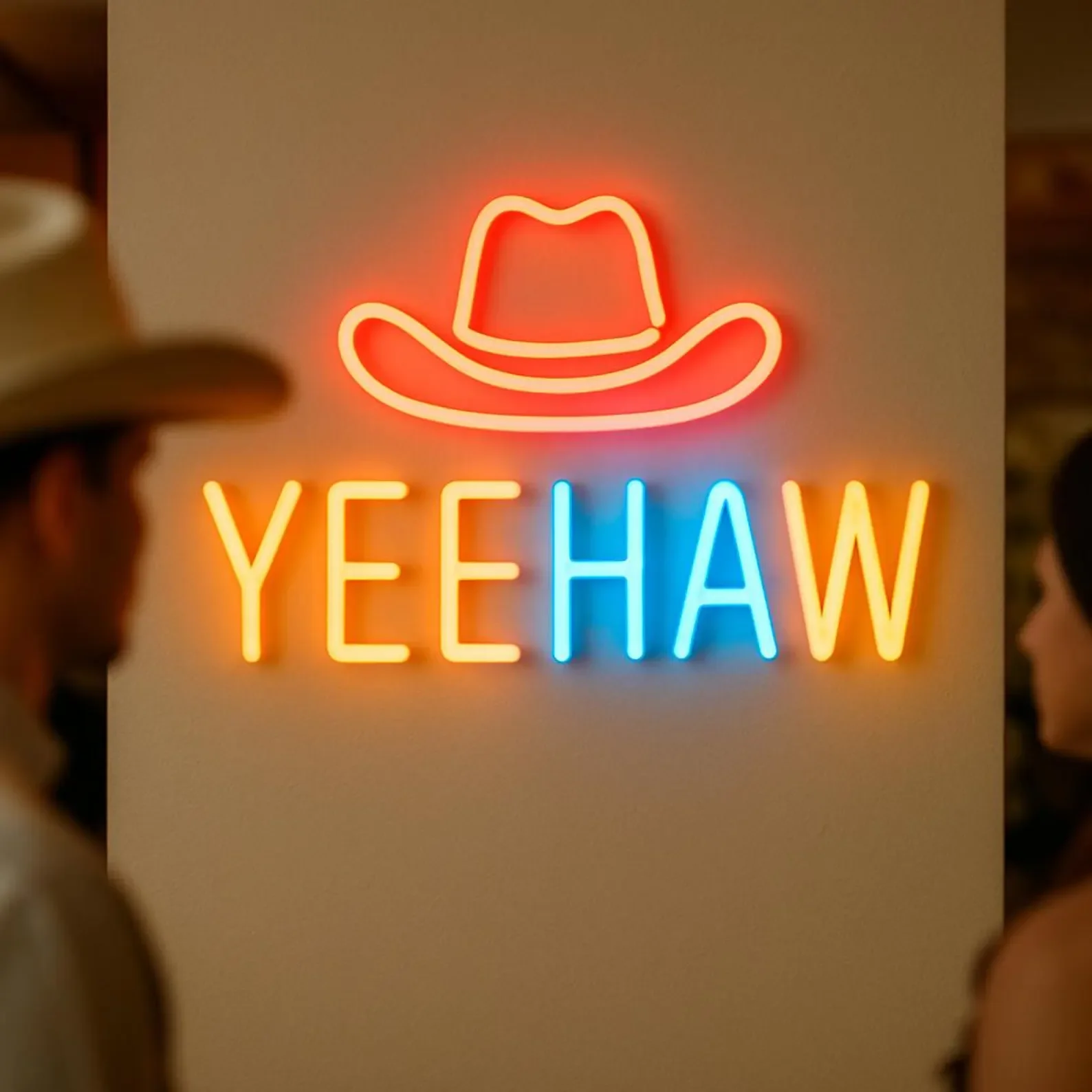 Yeehaw Neon Tabelası, Vahşi Ba - Lighting Decoration Ideas incelemesi ve fiyatı