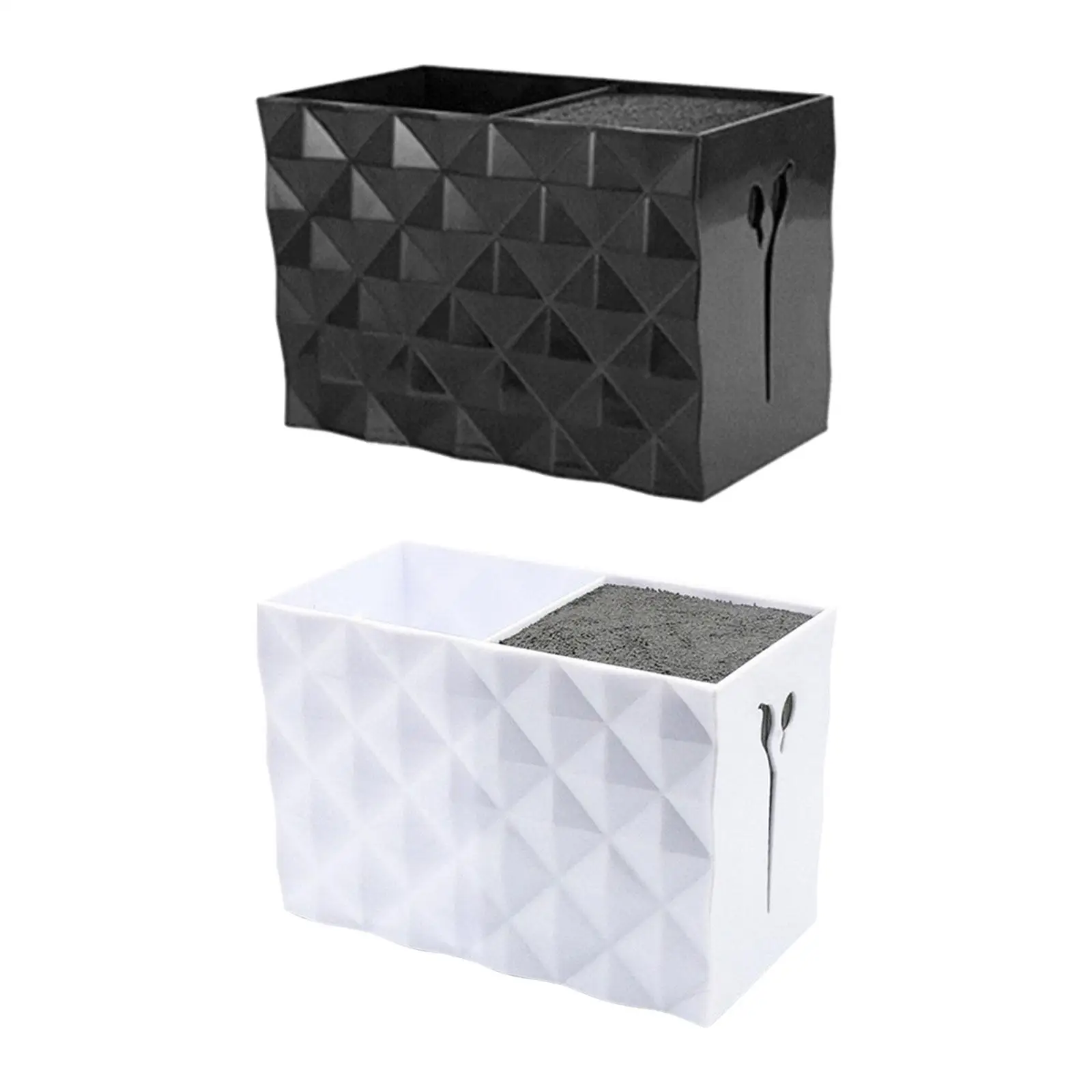 Storage Box for Combs and Scissors with Clips Holder for Salon