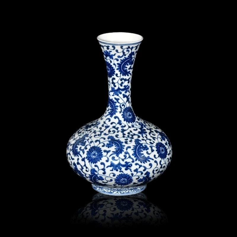 Special Price Chinese Style Archaize Blue and White Porcelain Living Room Home Decoration