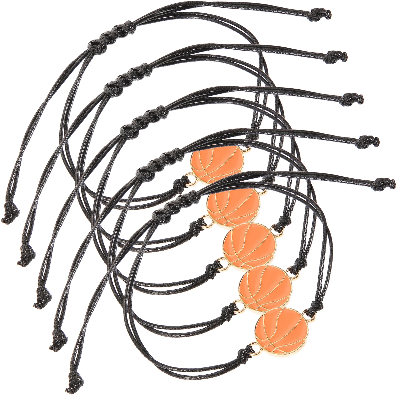 

5pcs Basketball Team Bracelet Sports Ball Design Woven Wrist Chain For Jewelry Chains Party Favor Creative Wear-Resistant