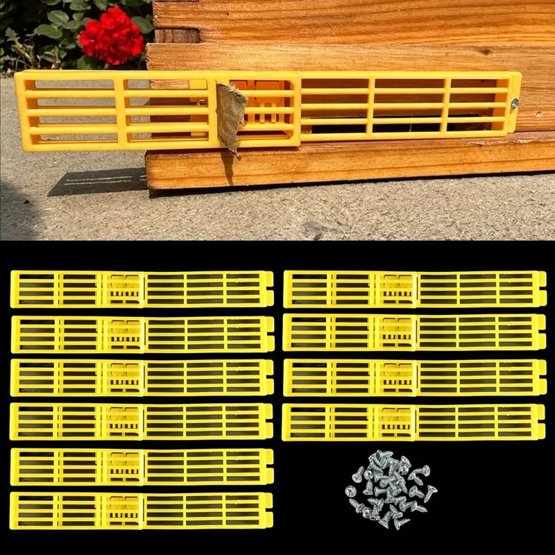 10Pcs MultiFunctional Bee Escape Frame, Automatic Beehive Control AntiEscape Device, Remove Drones From Queen Cage, Beekeeping