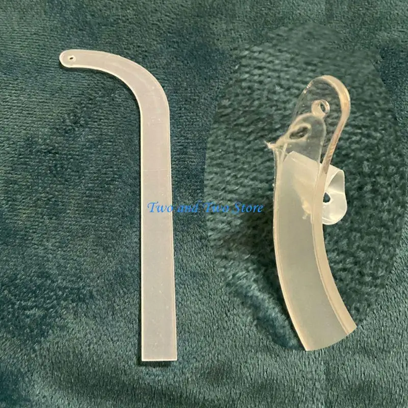 HX6F 10Pcs Acrylic Earring Fitting Bar Earring Try On Display Earring Wearing Effect Earring Fast Wearer for Live Sales