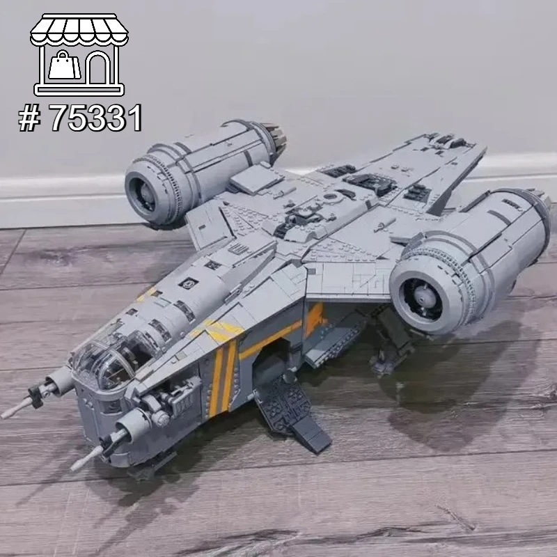 

Конструктор Bandai 2026: Новая модель космического корабля Star Mandalorian Razor Crest (75331) из 6187 деталей. Декор для дома, рождественский подарок.