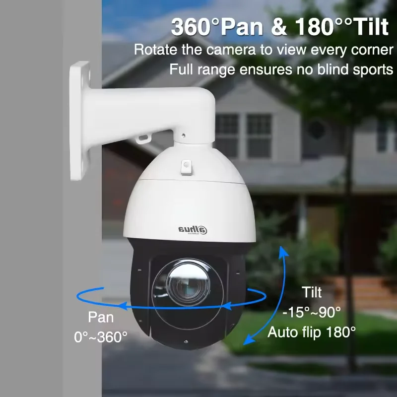 Dahua SD49425GB-HNR 4MP SD49825GB-HNR 4K 8MP 25x Zoom Starlight IR 100m Wizswns Network PTZ Camera Outdoor 360° Face Detection