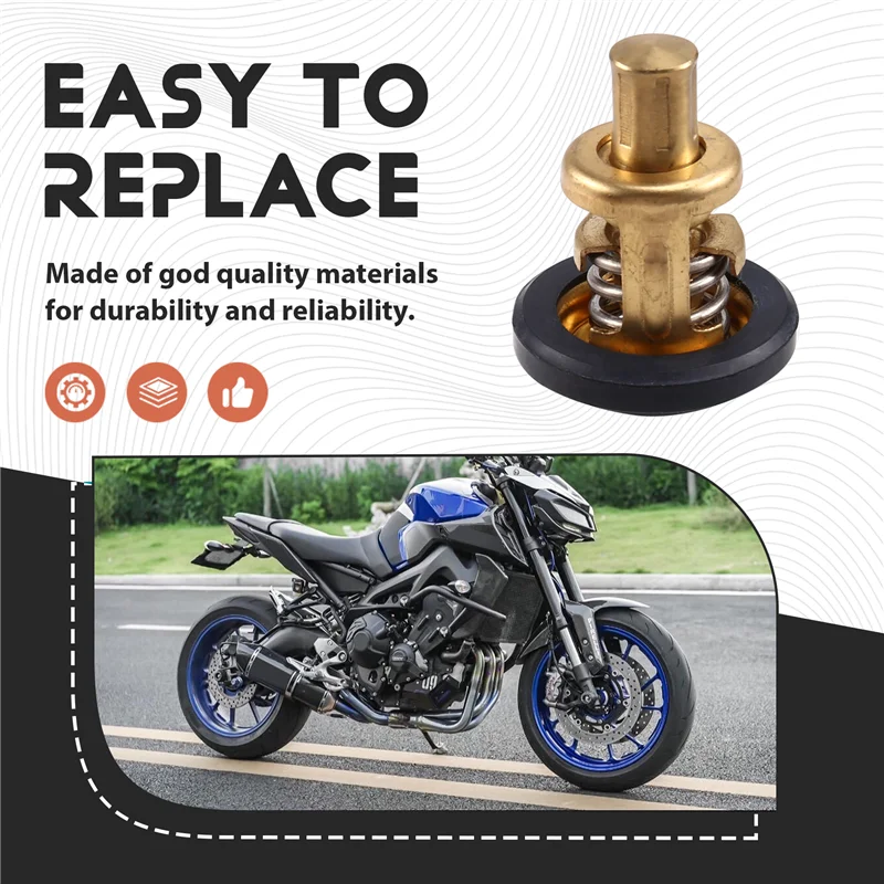 

Высокоэффективный термостат 60 ° Замена C для подвесного мотора Yamaha 9,9-55 л.с., модель 6F5-12411