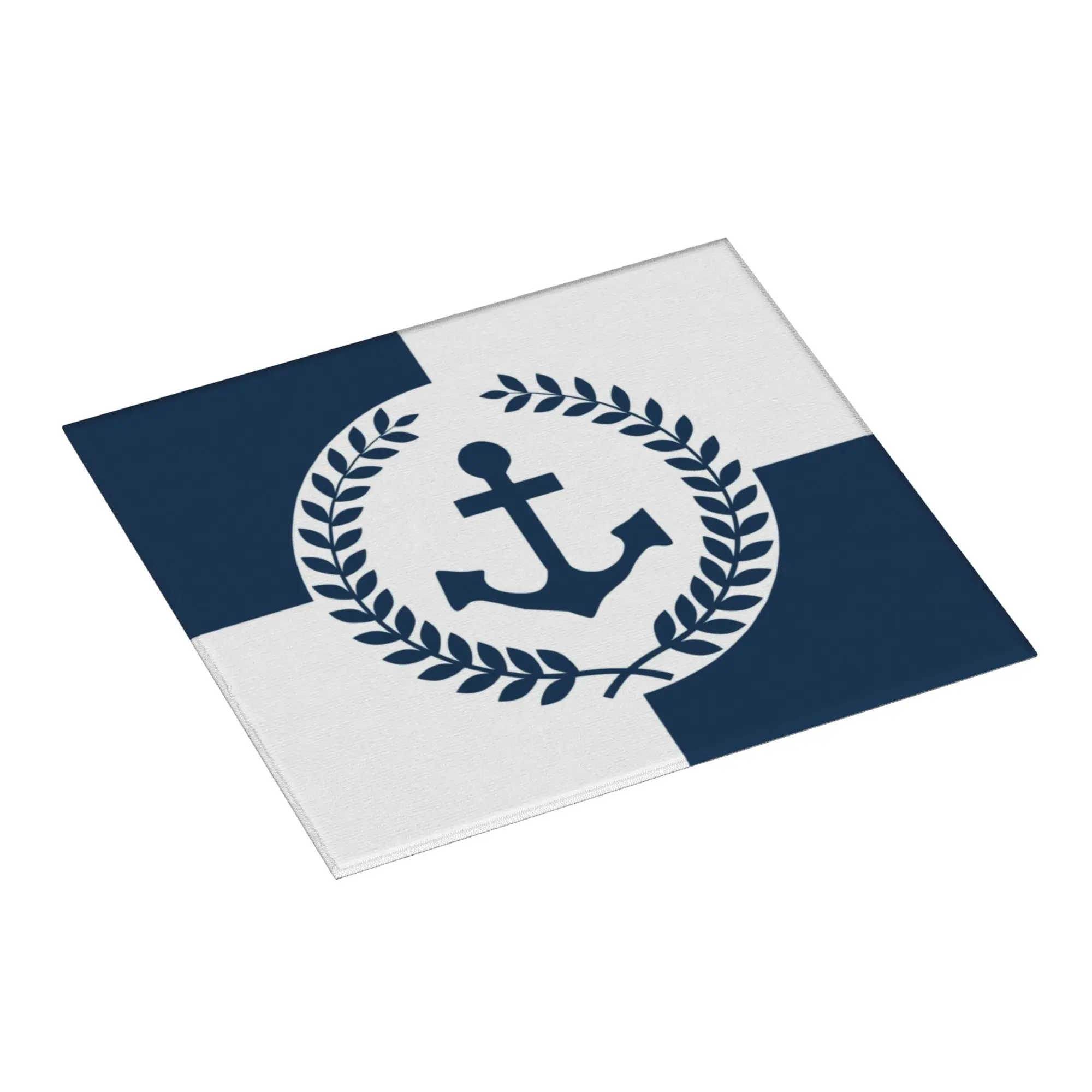 Drying Mat For Kitchen Nautical Anchor Themed Water Absorbent Reusable Sailing Sailor On Slip Kitchen Counter Protector Mat