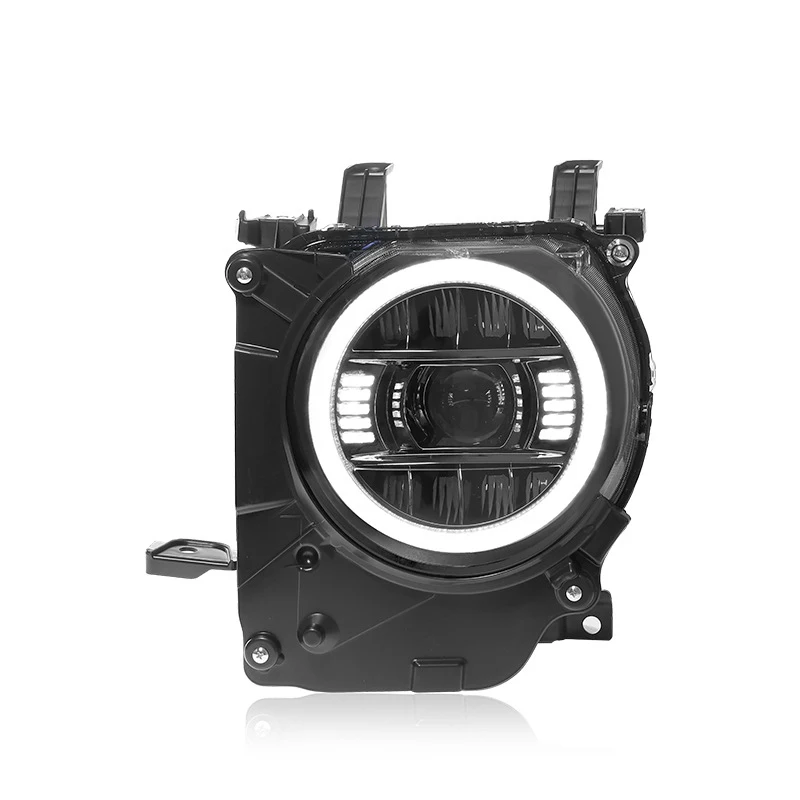 24 for LC76 Land Cruiser Headlight Assembly Modification Big G Style 12V 50W LED Lens Daytime Running Light