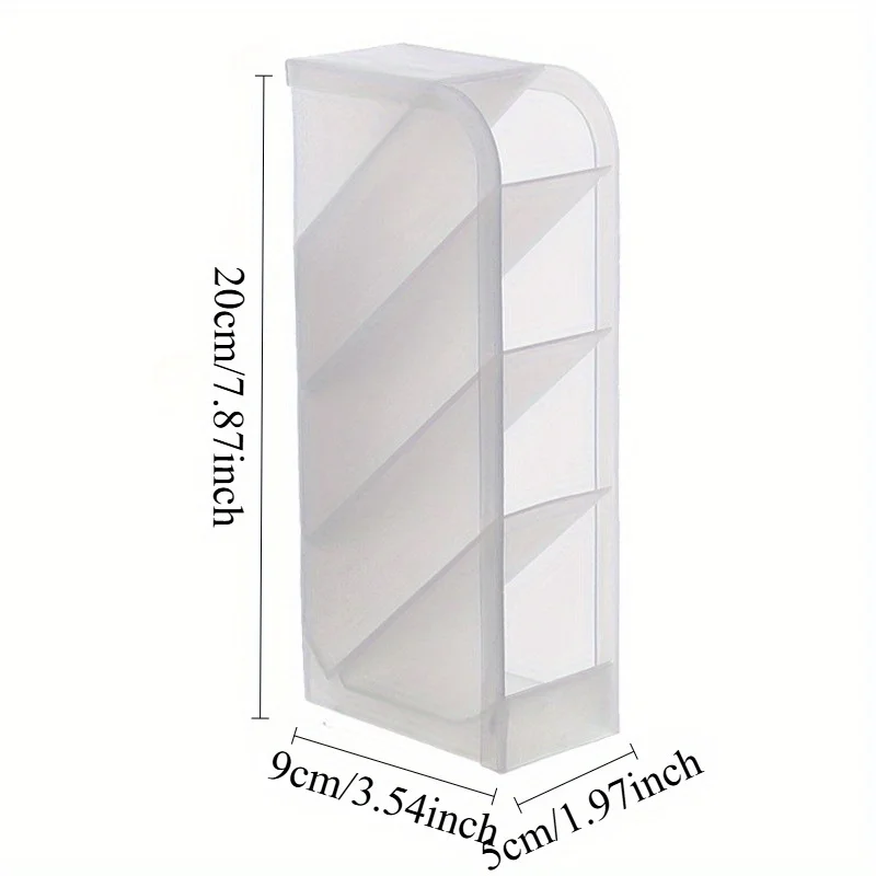Creative Multifunctional 4 Grid Desktop Organizer Pen Holder Makeup Storage Box School Office Accessories Stationery