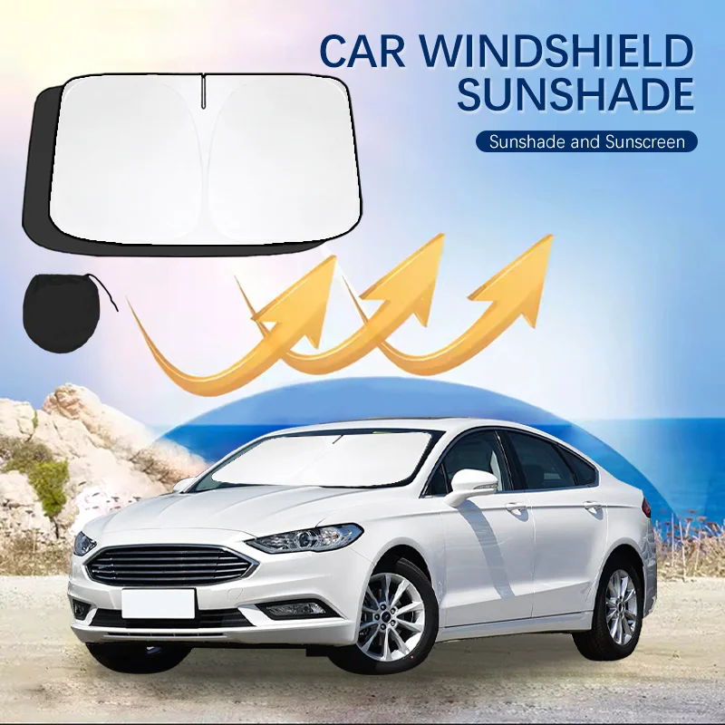 

Car Windshield Sun Shade Covers for Front Window Sunscreen UV Parasol For Ford Mondeo mk3 mk4 mk5 Summer Car Accessories